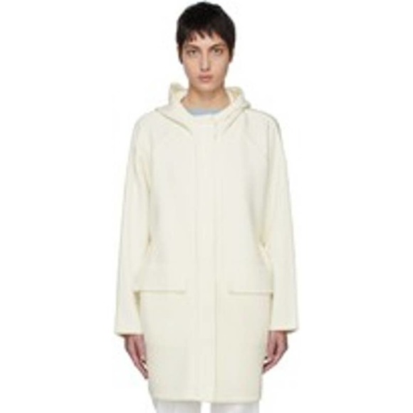 MAX MARA $1690 RETAIL OFF WHITE KNIT WOOL FESTOSO COAT - Picture 1 of 12